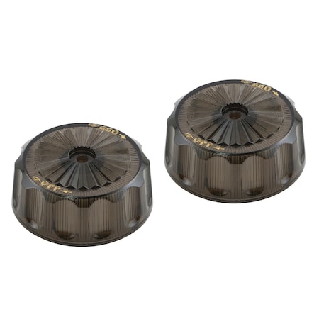 Prime-Line Volume Shower Handle, 1 in. Height, Smoke Acrylic Construction (1 Pair) MP54285